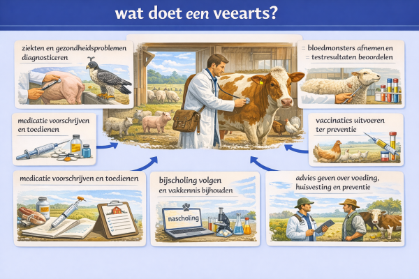 Alles over het beroep veearts Wat doet een veearts